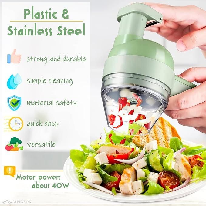 4 in 1 Portable Electric Vegetable Cutter Set - ModoMartModoMart