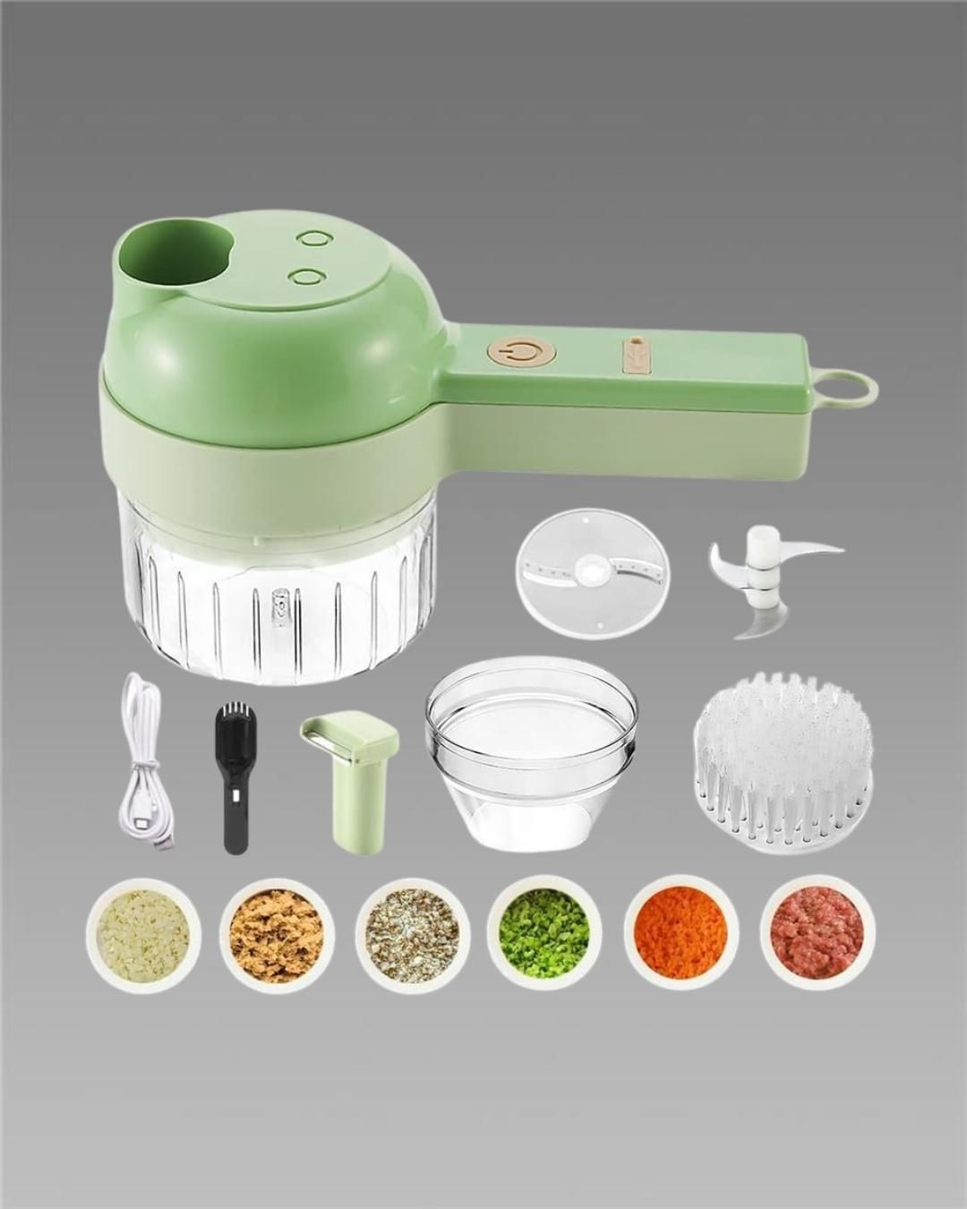 4 in 1 Portable Electric Vegetable Cutter Set - ModoMartModoMart